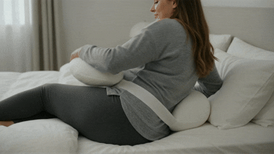 Lay on your side and get comfy.